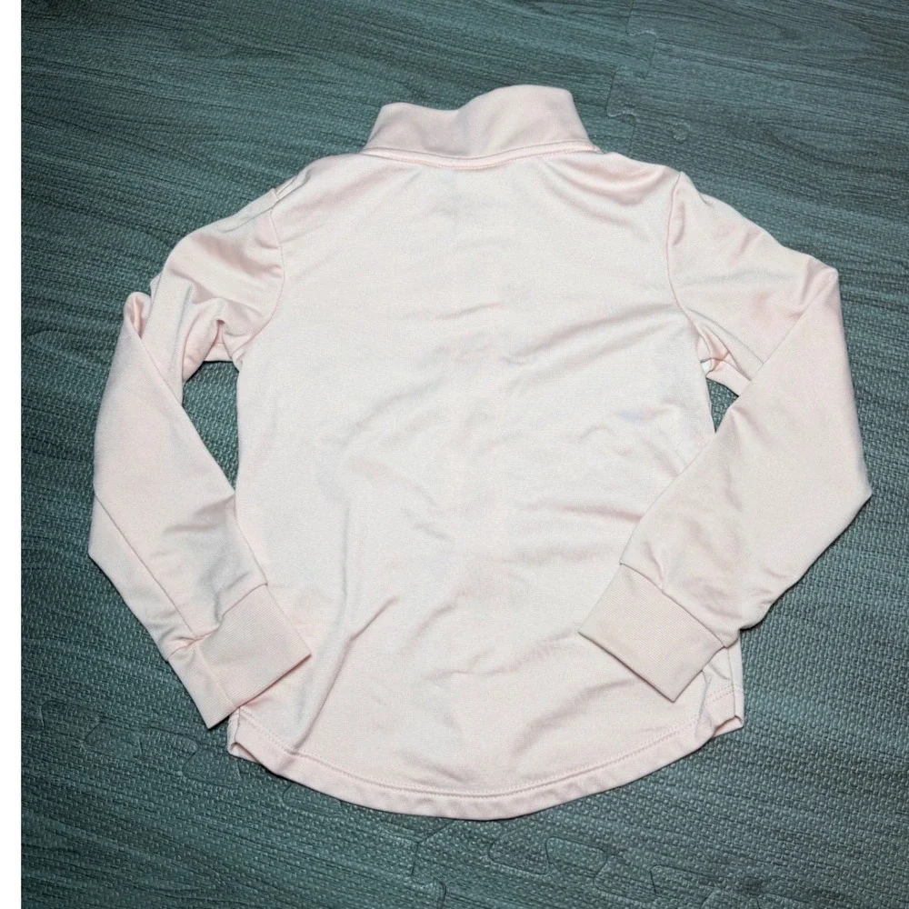 Nike Girls Pink Leopard Chevron Full Zip Track Jacket Size 4 XS - Picture 2 of 4